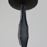 Vintage Mid Century brutalist handforged candleholder