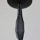 Vintage Mid Century brutalist handforged candleholder