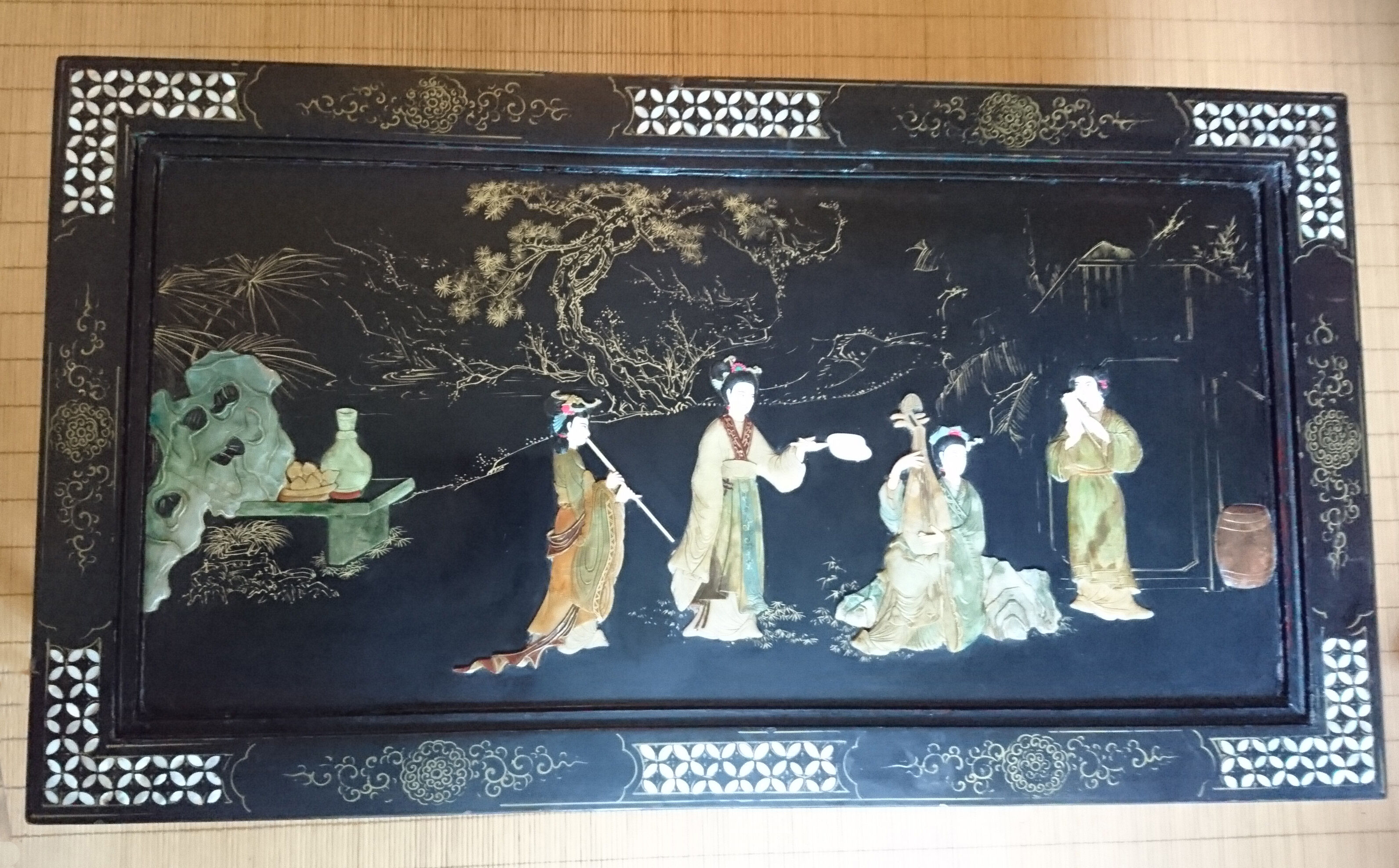 Chinese lacquered coffee table