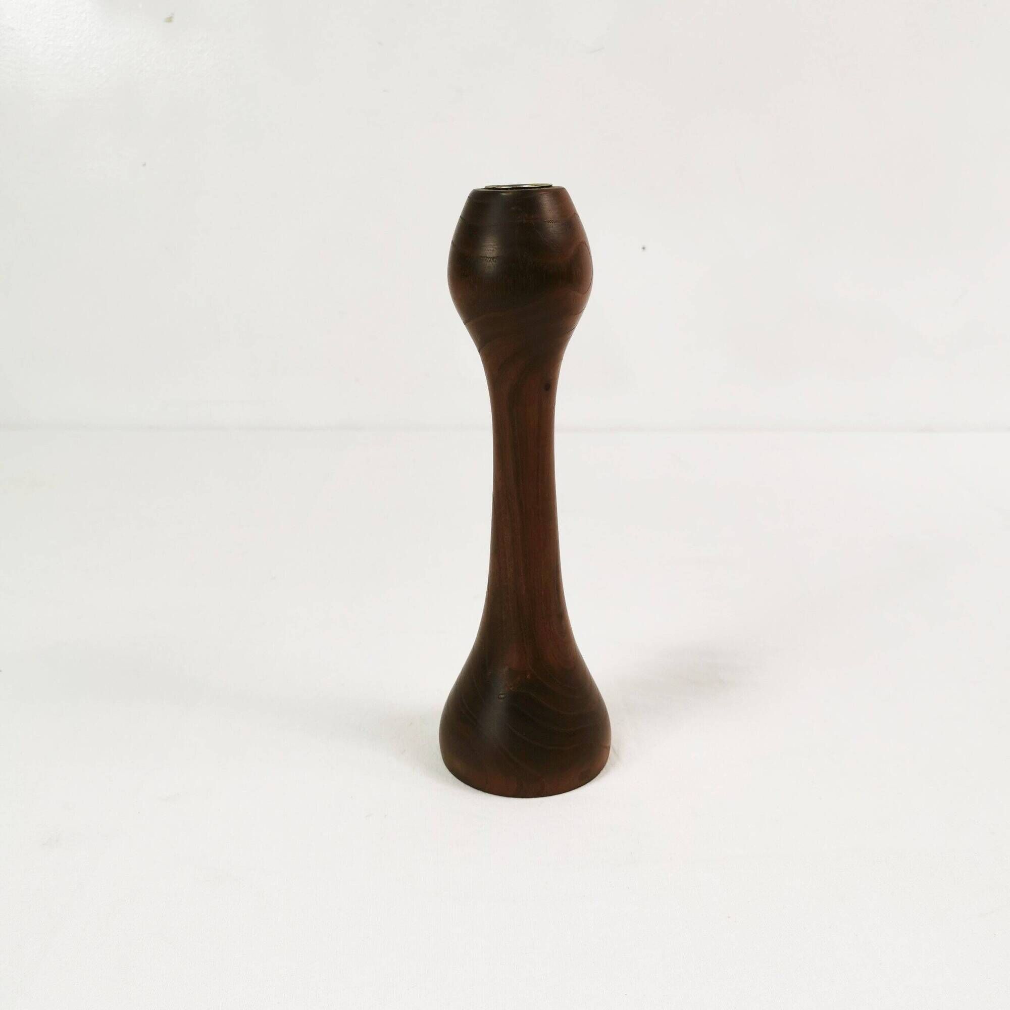 Mid-century teak candle holder, Denmark, 1960s.