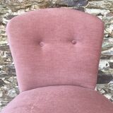 Toad armchair, vintage velvet fireside chair