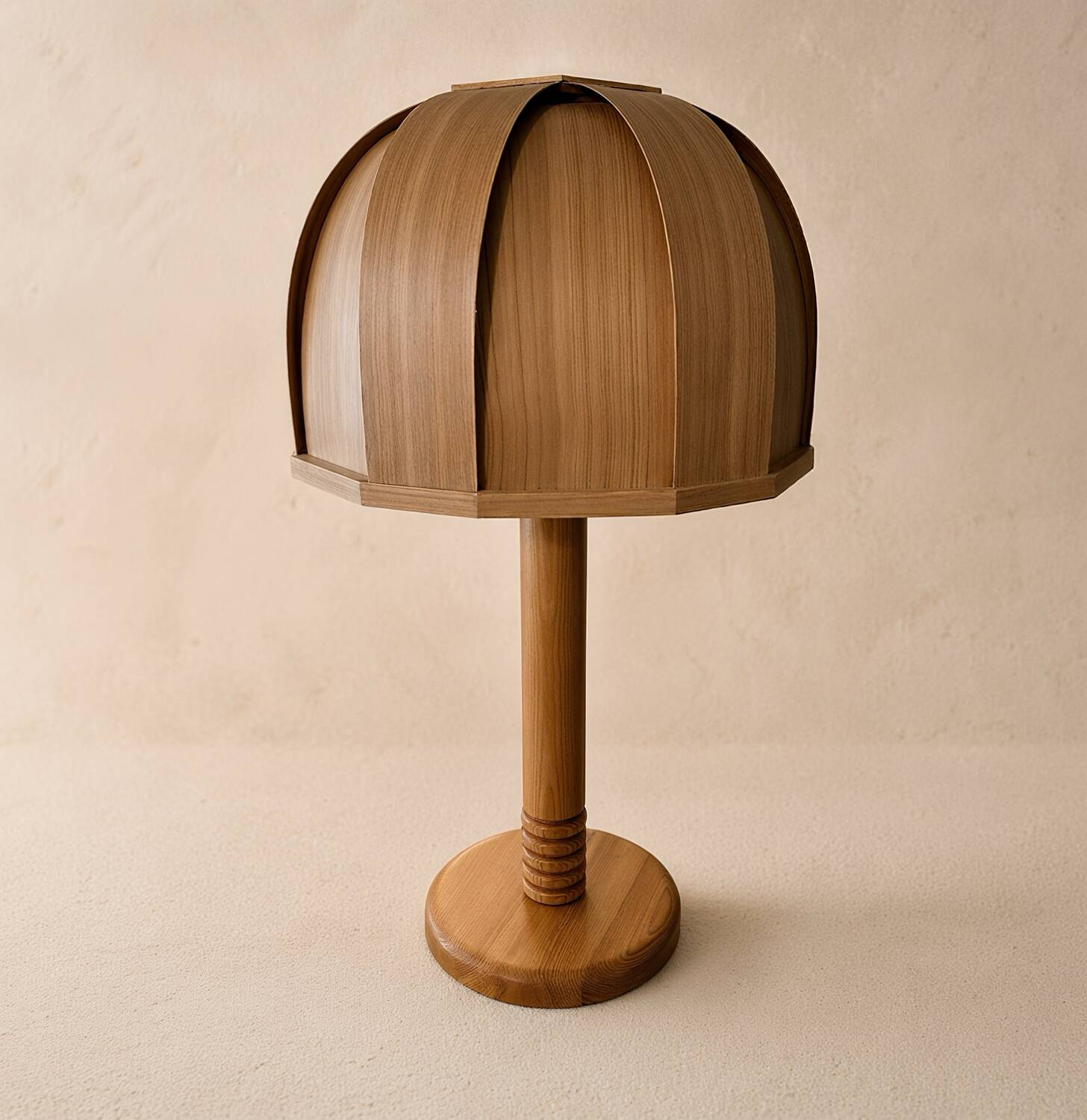 Lampe GB Solbacken Svarveri Suède circa 1970