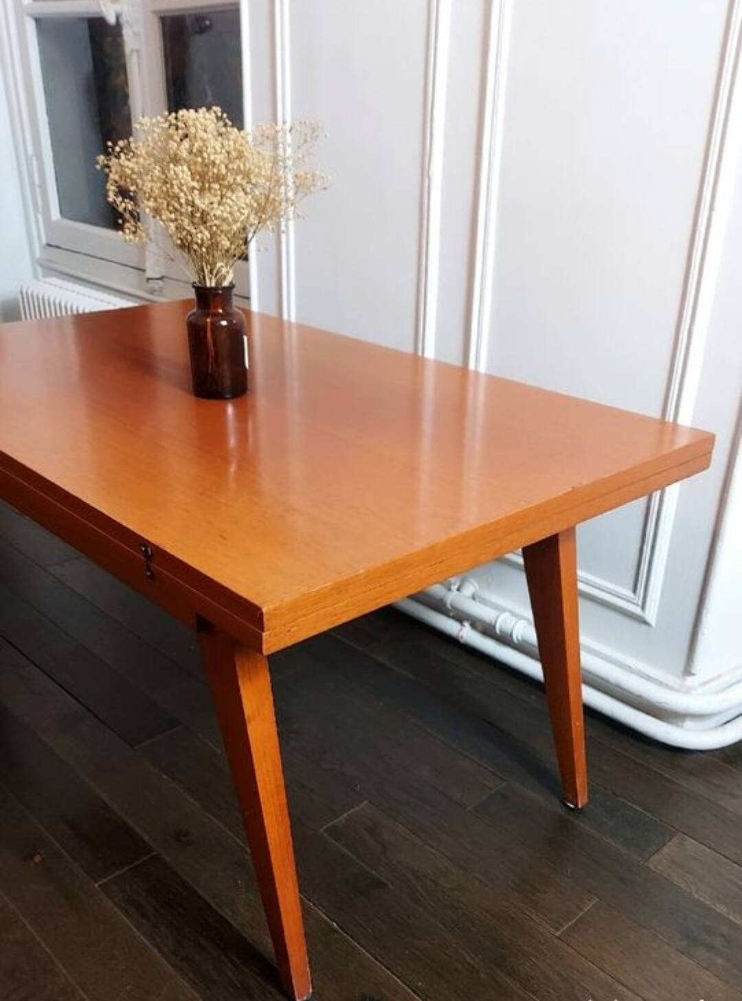 3 in 1 table with adjustable teak portfolio - “Révélation” model by Albert Ducrot - France, 1952