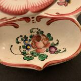 Candle holder or cellar rat in polychrome earthenware