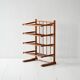 Vintage Scandinavian birch magazine rack 1940s