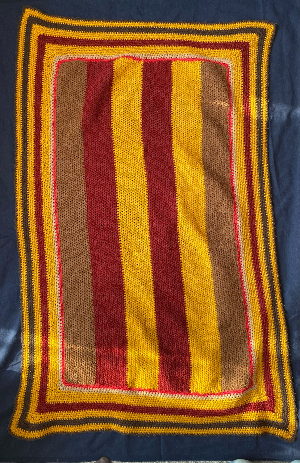 Wool patchwork plaid