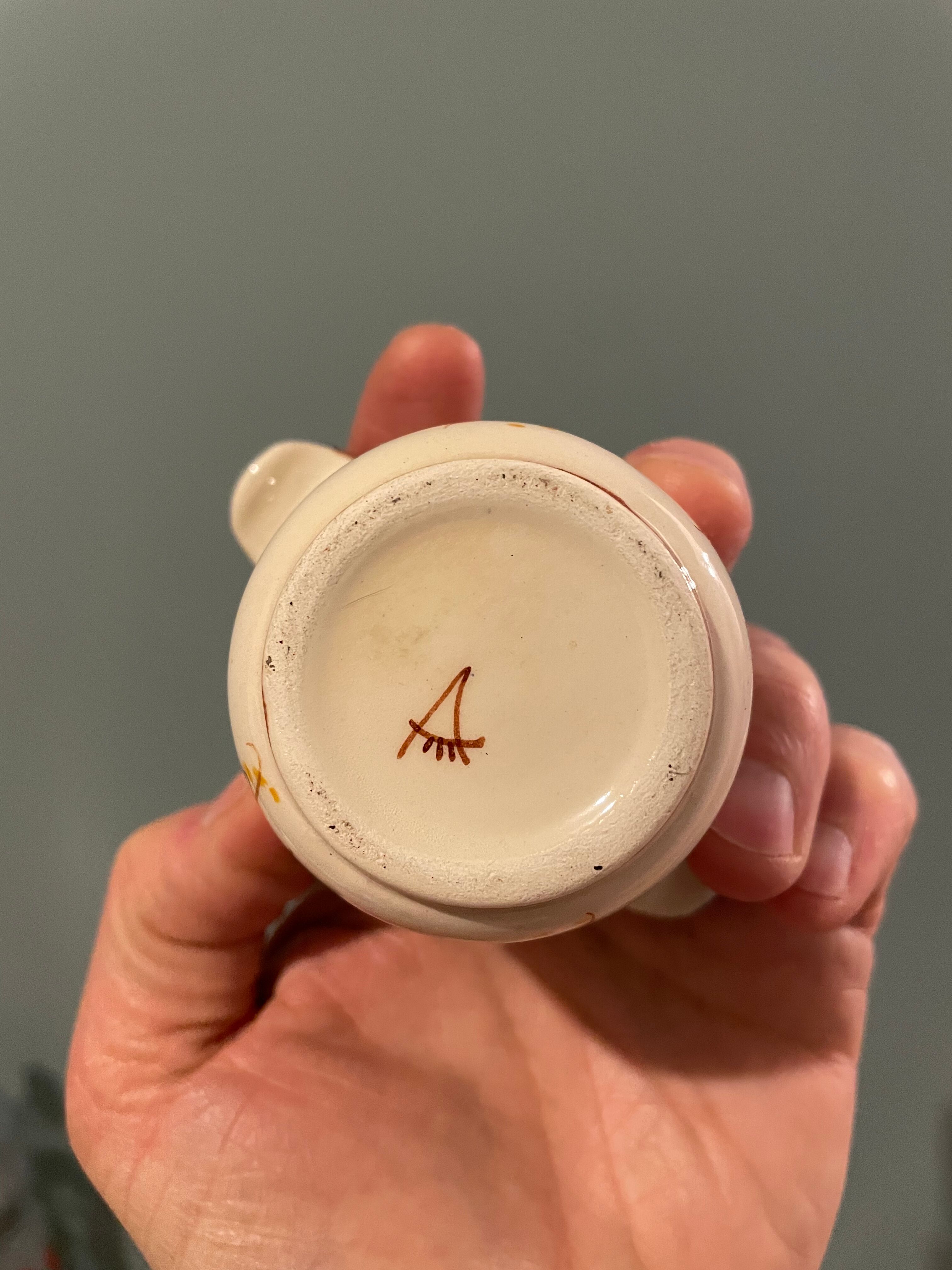 Service old cream jars