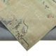 Handwoven oriental overdyed 169 cm x 245 cm beige patchwork rug