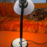 Flexible perforated metal desk lamp