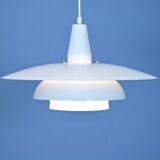 Danish hanging lamp in white, 1970s