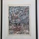 Jean-Paul Riopelle – Original lithograph – 1970 – Framed 42 x 52 cm