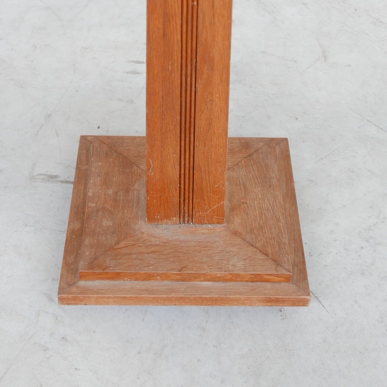 Art deco french oak floor lamp
