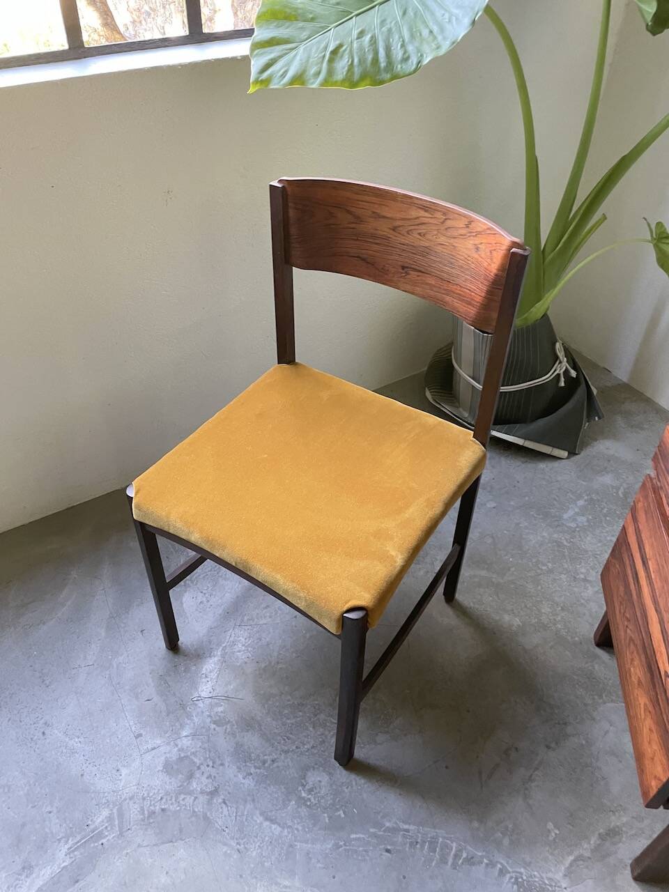 Desk and its Scandinavian rosewood chair