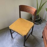 Bureau et sa chaise scandinave palissandre