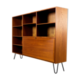 Danish Teak Highboard with Bar Compartment