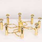 Magnificent mid-century chandelier in the Sciolari style, 1970s.