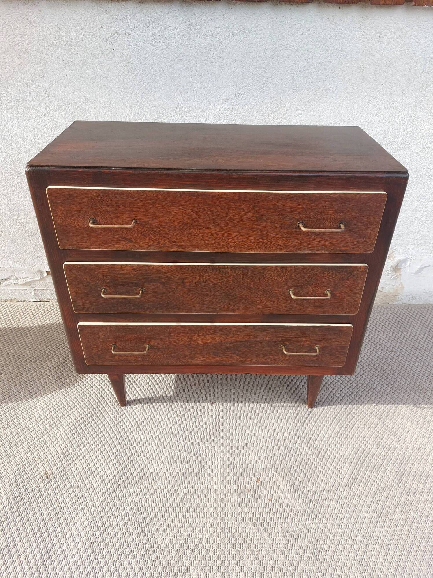 1960s-70s commode, cream trim, vintage