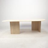 Mid-Century Italian Travertine Coffee Table, 1980s