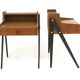2 tables de chevets scandinaves en teck, Suède, 1960
