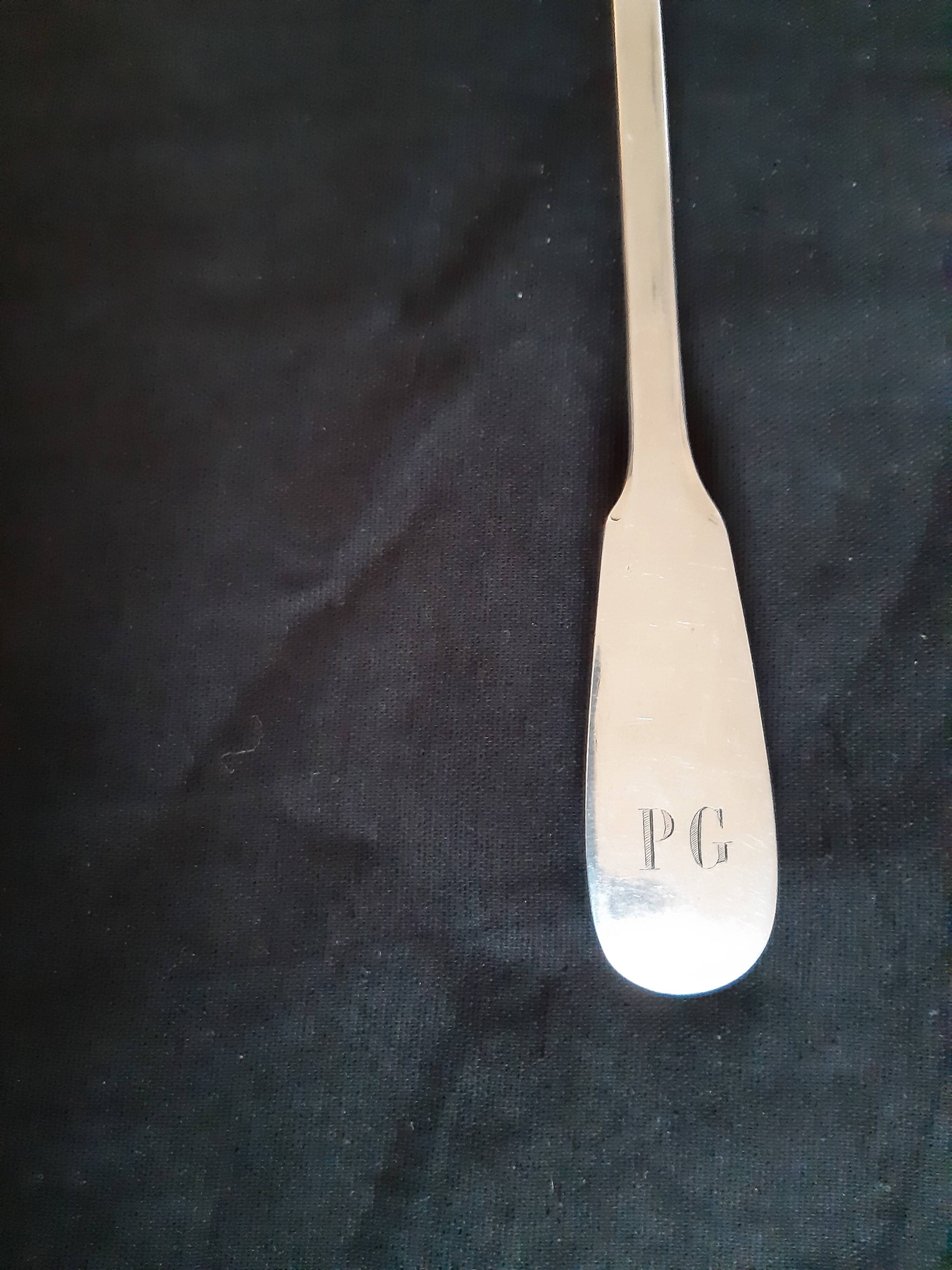 PG figured silver metal flat flat