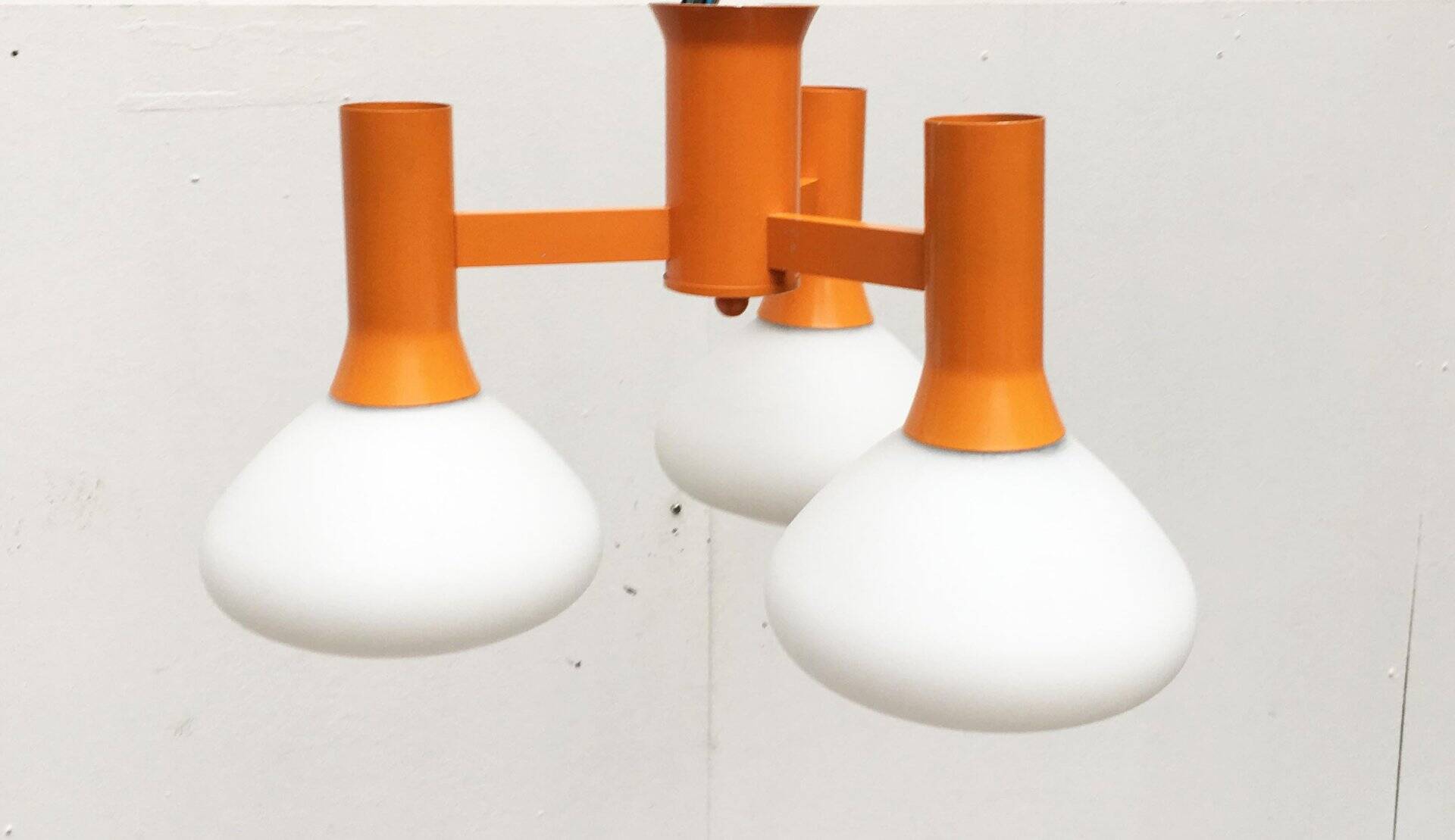 Orange Vintage Space Age Pendant Lamp