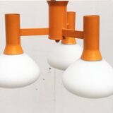 Orange Vintage Space Age Pendant Lamp