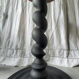Burnt wood floor lamp