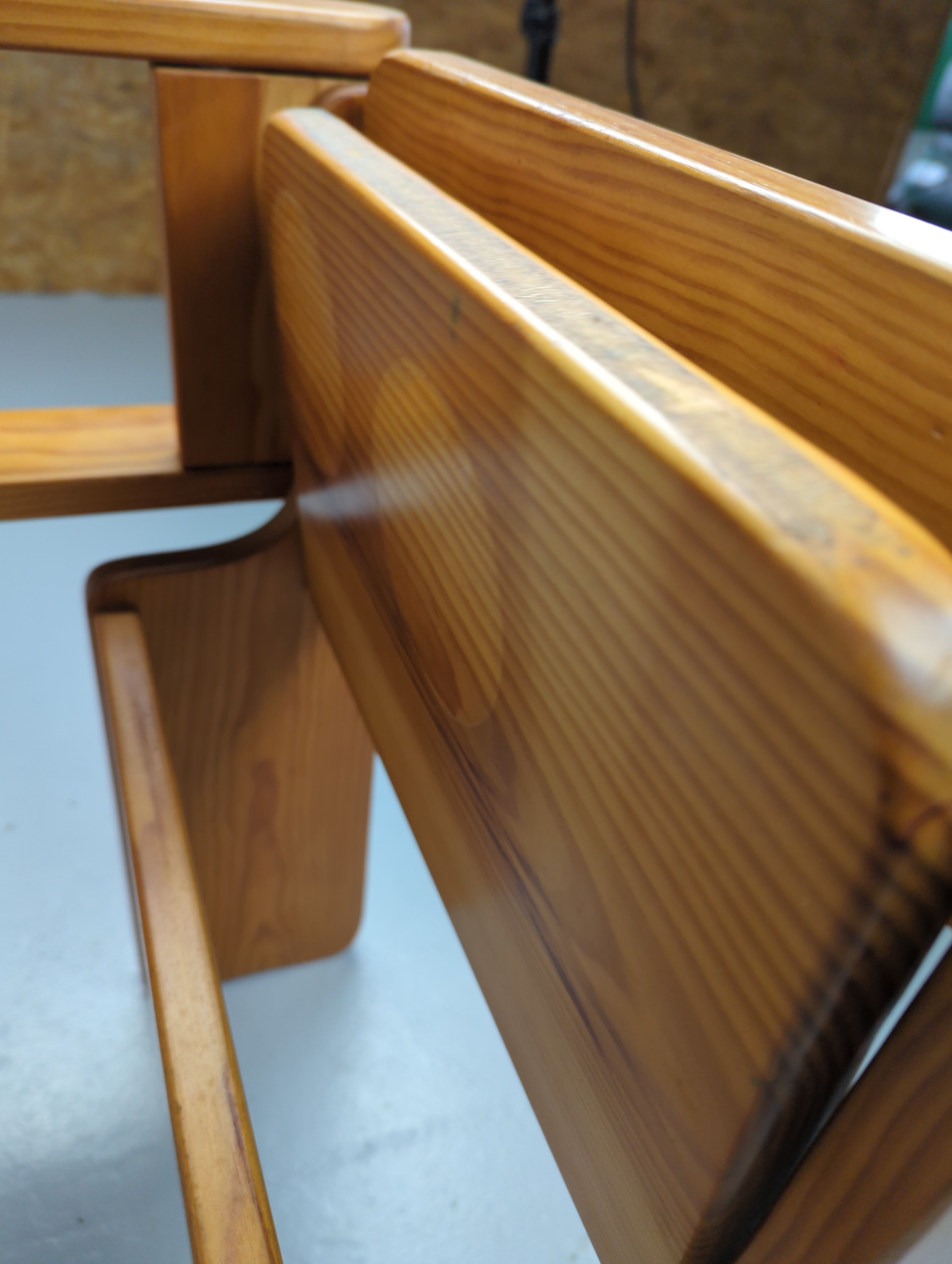 Foldable children's desk in pine 1970
