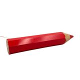 Pierre Sala, lampe de table postmoderne Pencil rouge, Ed. Vilac France années 1980