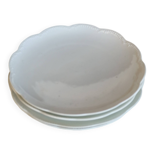 4 assiettes à dessert - blanche