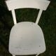 White bistro chair