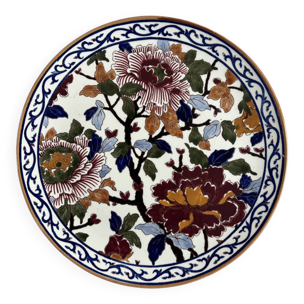 Pivoine gien assiette de présentation