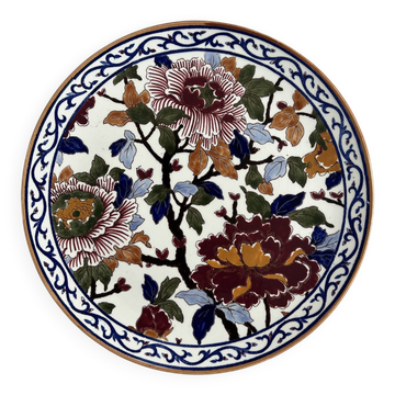 Peony gien presentation plate