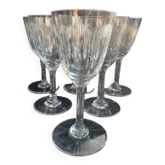 6 Baccarat wine glasses Molière service