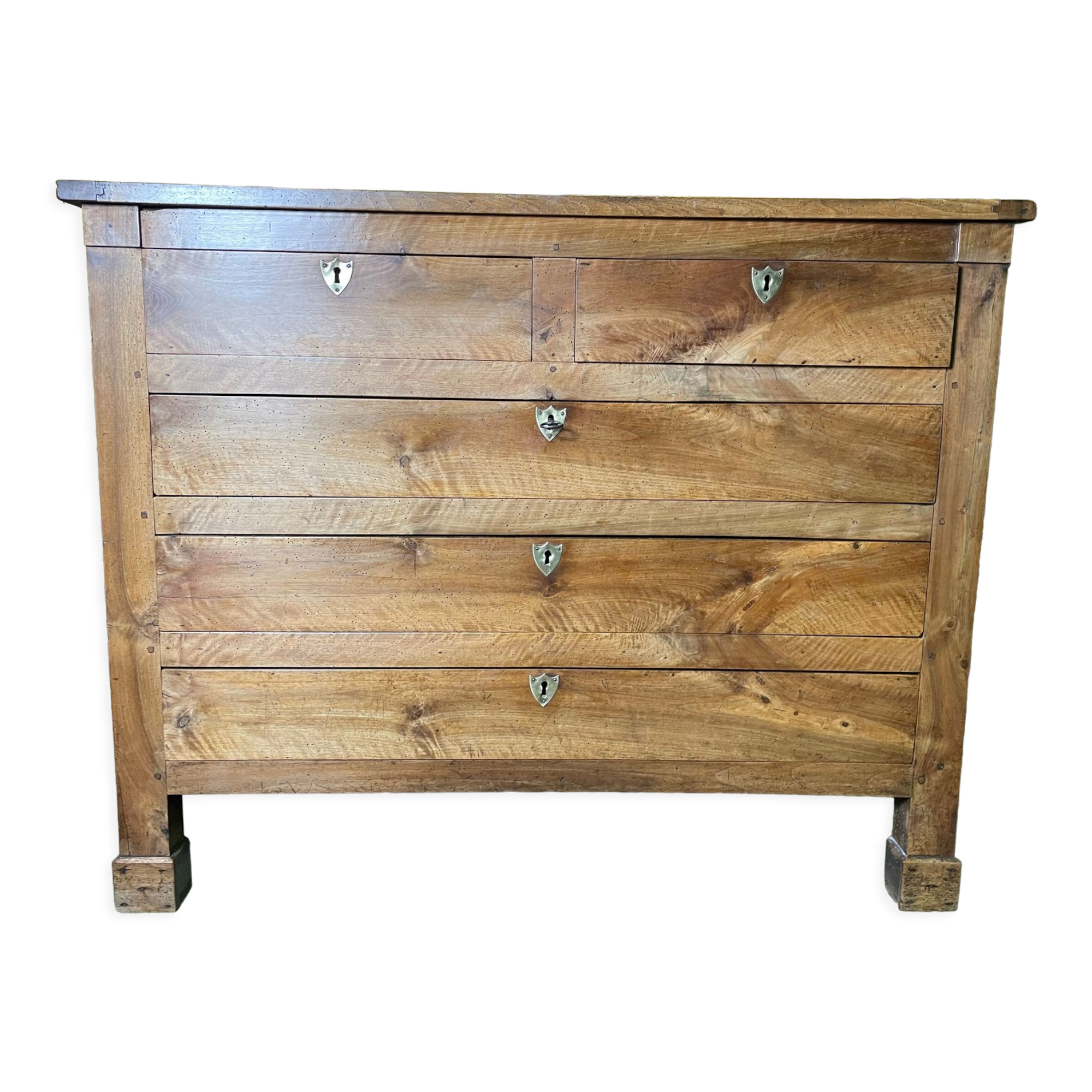 Empire walnut chest of drawers