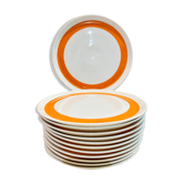 X6 small orange plates Melitta-70s-retro-vintage-kitchen