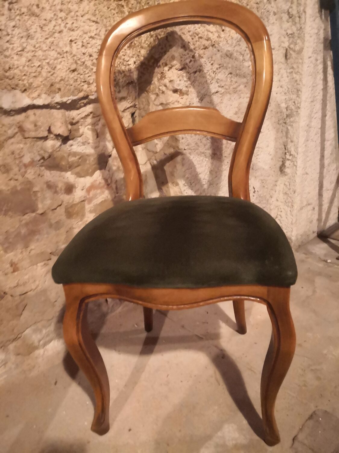 6 Chaises Louis-Philippe boiserie en hêtre