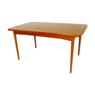 Expandable teak dining table, Denmark, 1960