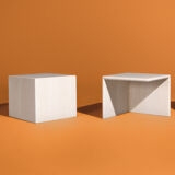 Coffee table in travertine, set of 4