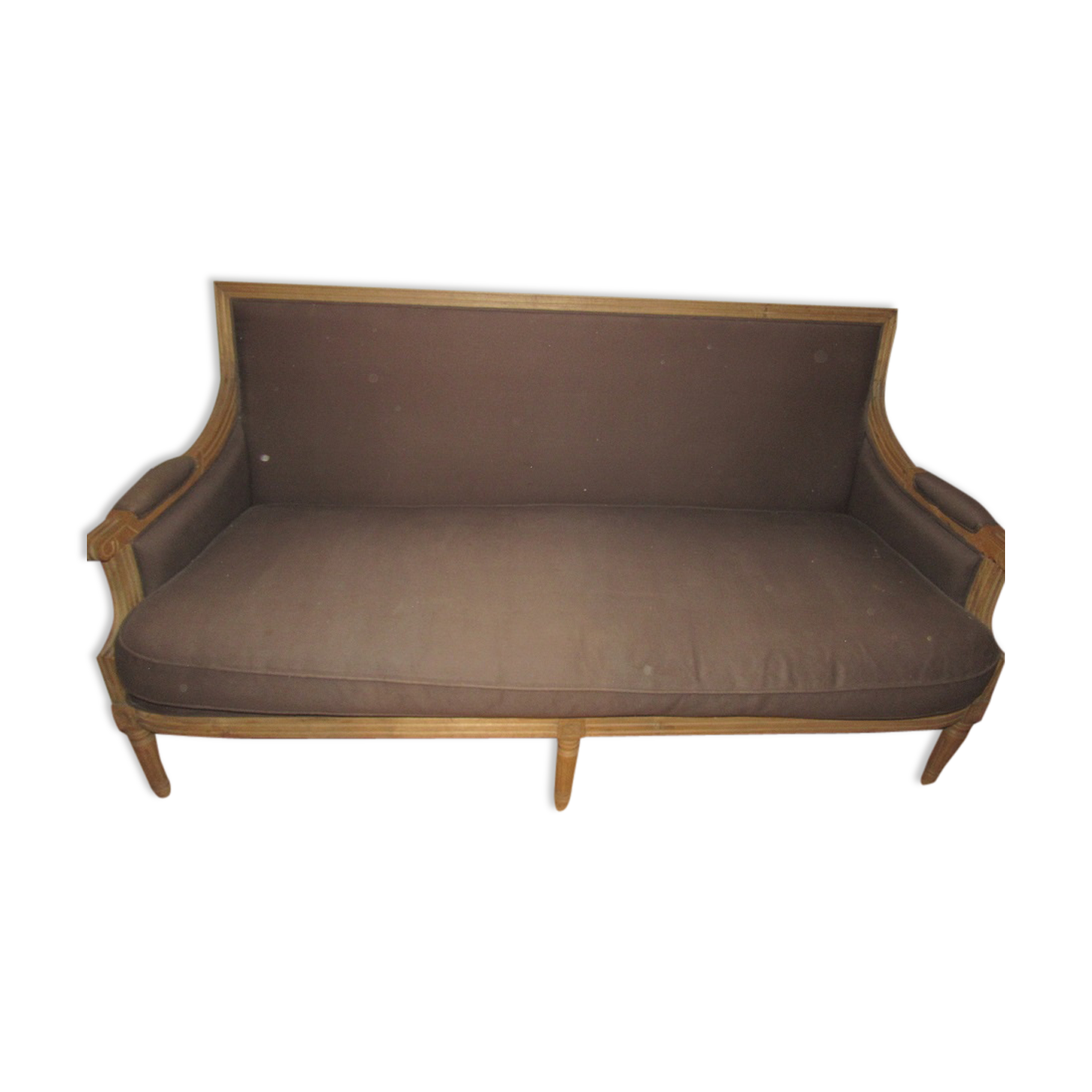 3-seater wooden sofa