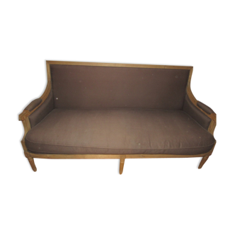 3-seater wooden sofa