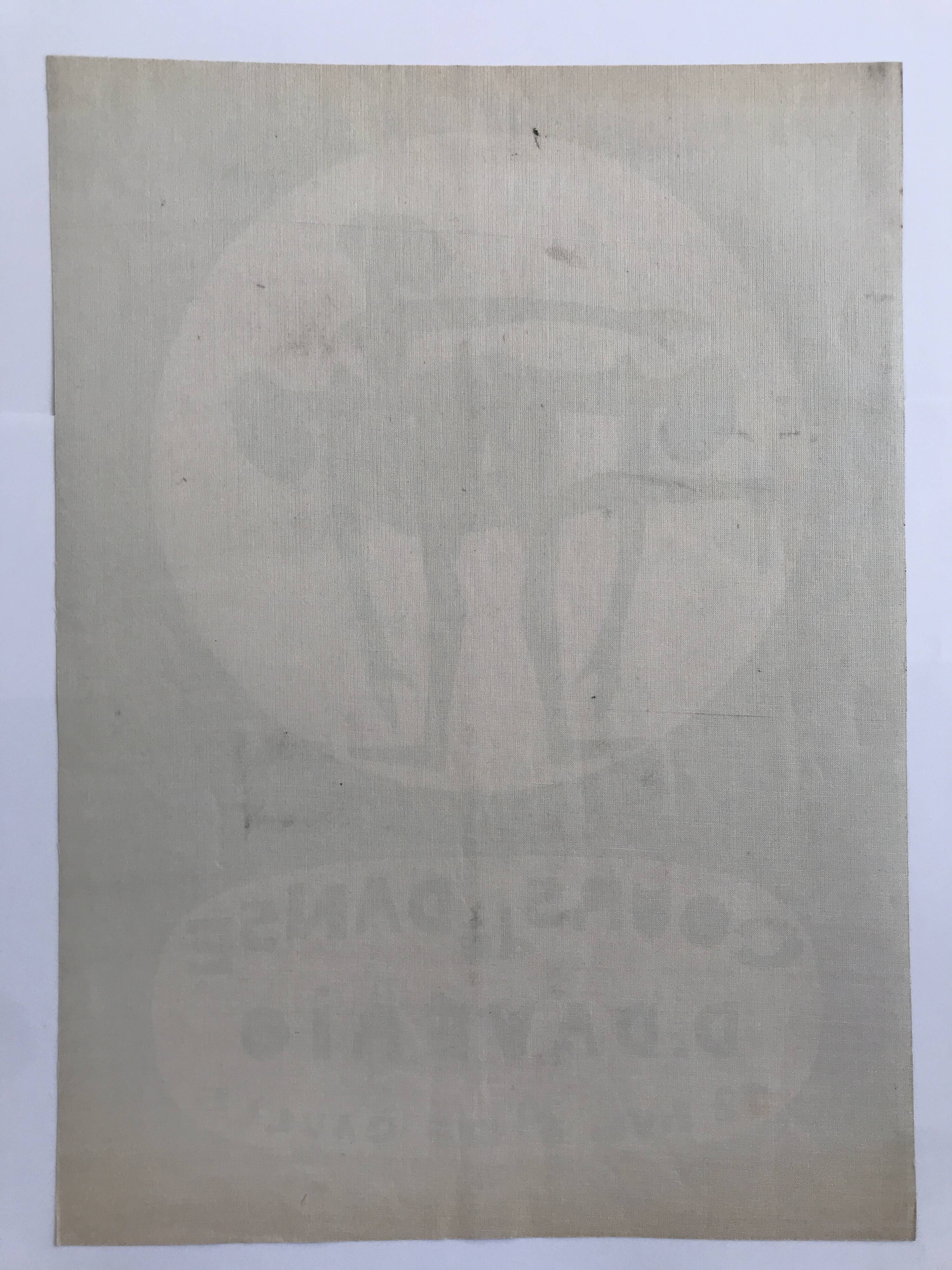 Original poster Dance lessons by D. Daverio, 1970s. Canvased.