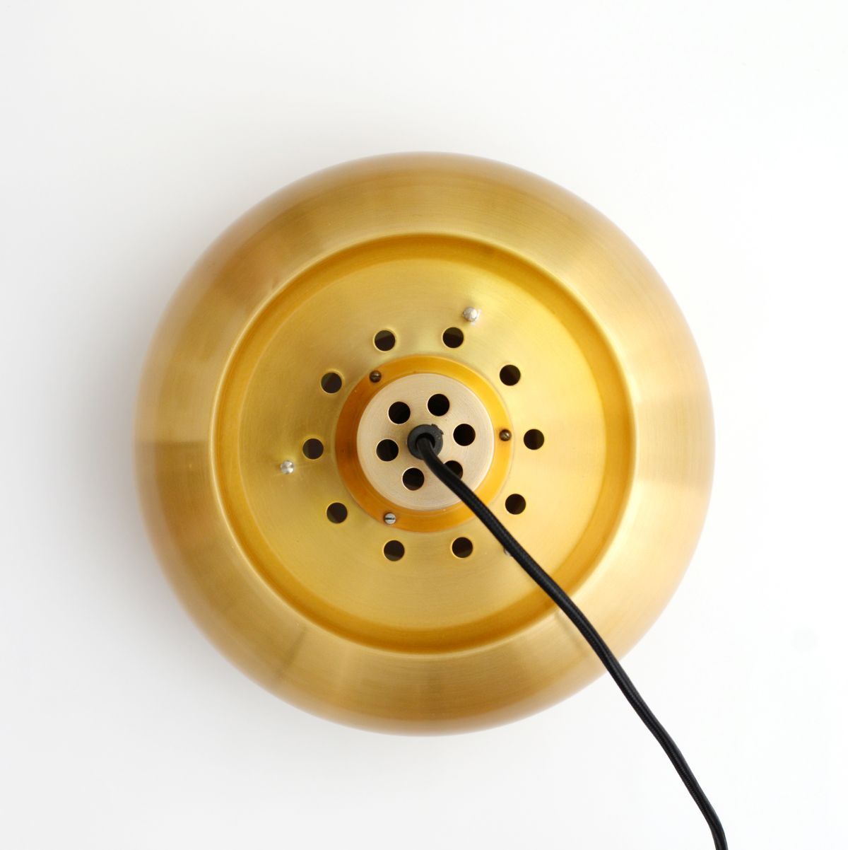 Suspension danoise vintage en laiton doré