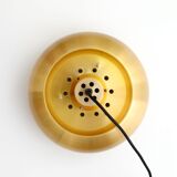 Suspension danoise vintage en laiton doré