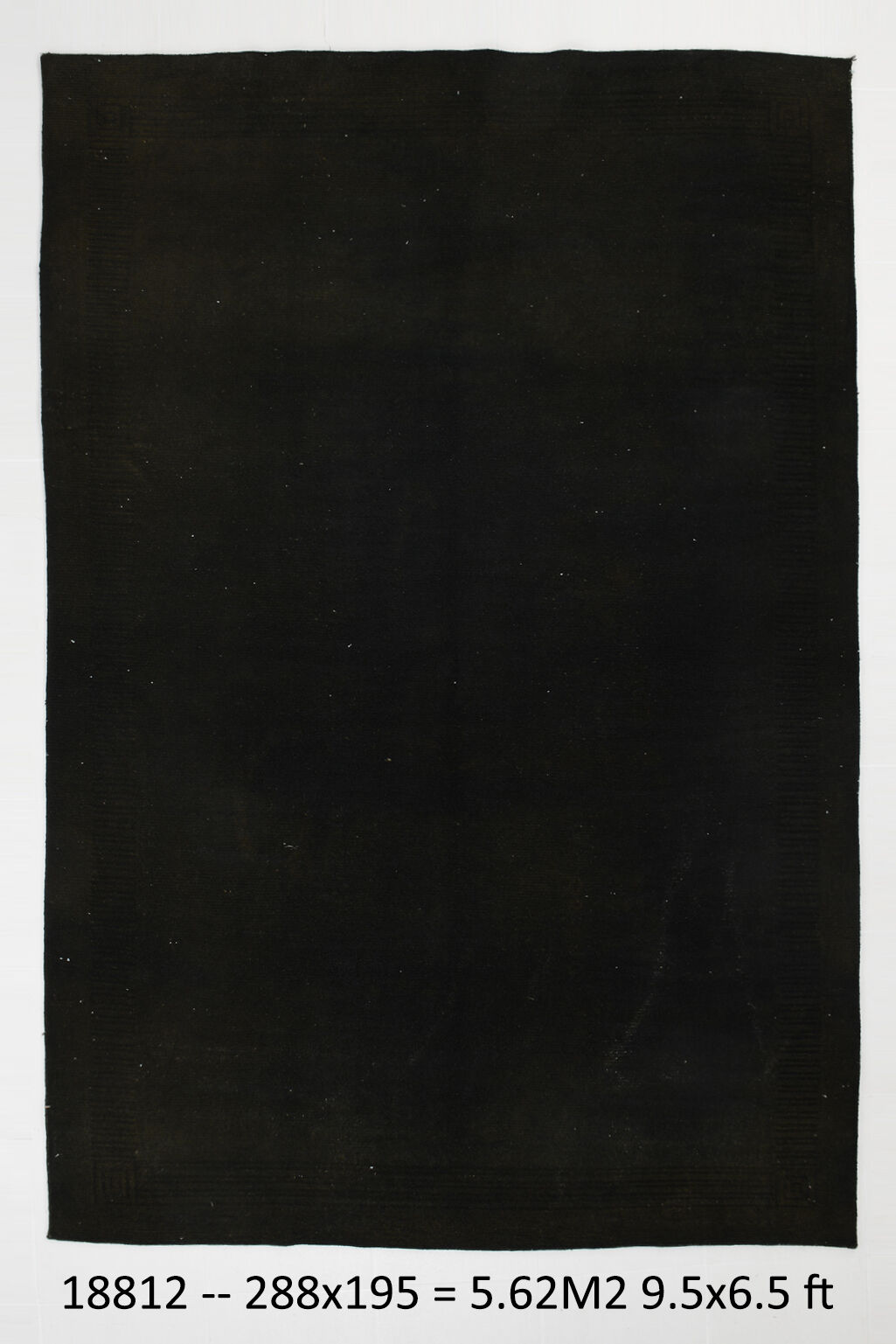 Handmade brown vintage rug 195x288cm