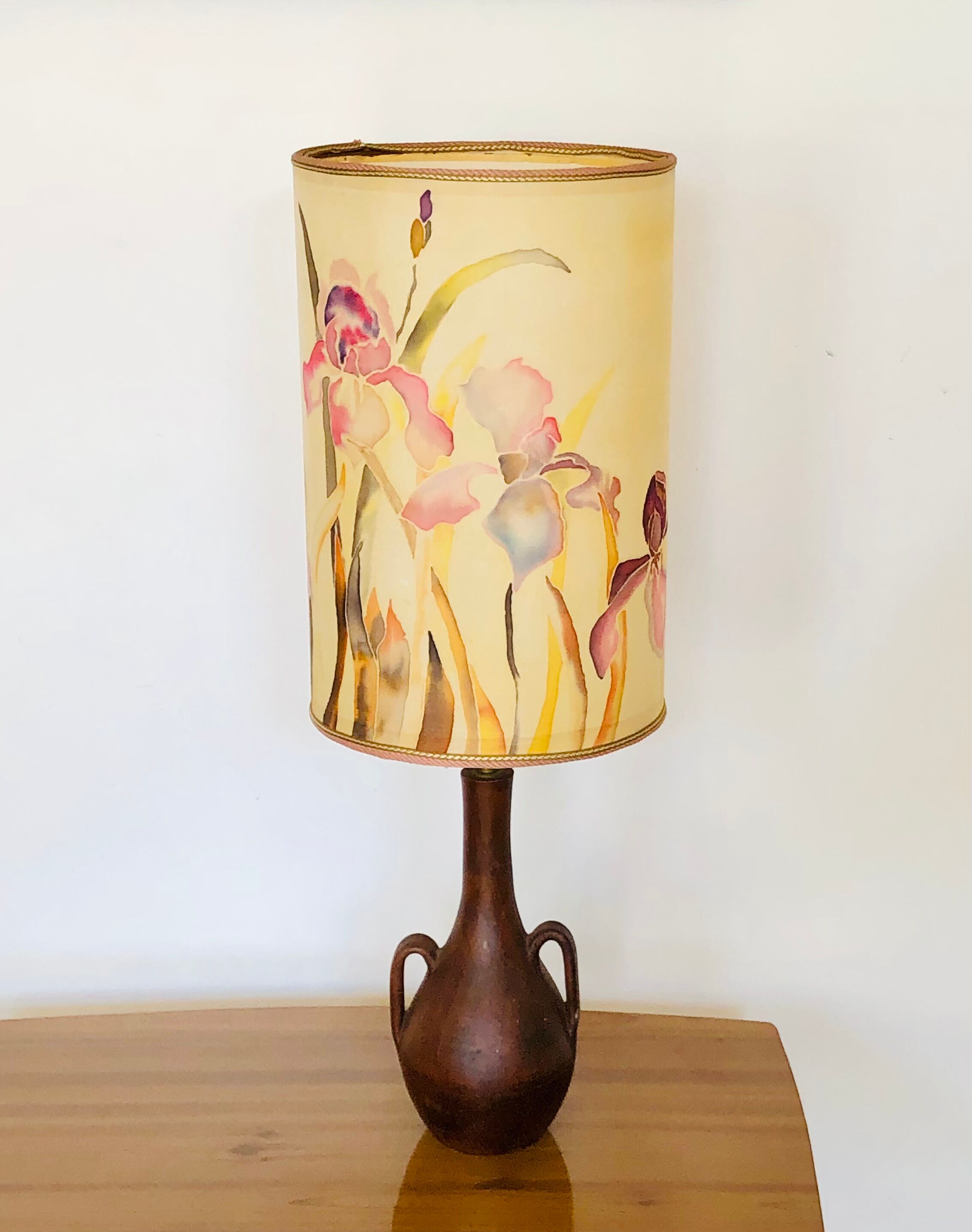 Vintage stoneware table lamp