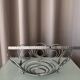 Vintage Y2K Chrome Spiral Fruit Basket – Space Age Wire Bowl