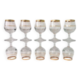 Set of 10 vintage alcohol glasses