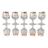Set of 10 vintage alcohol glasses