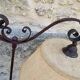 HEIGHT-ADJUSTABLE WROUGHT IRON FLOOR LAMP